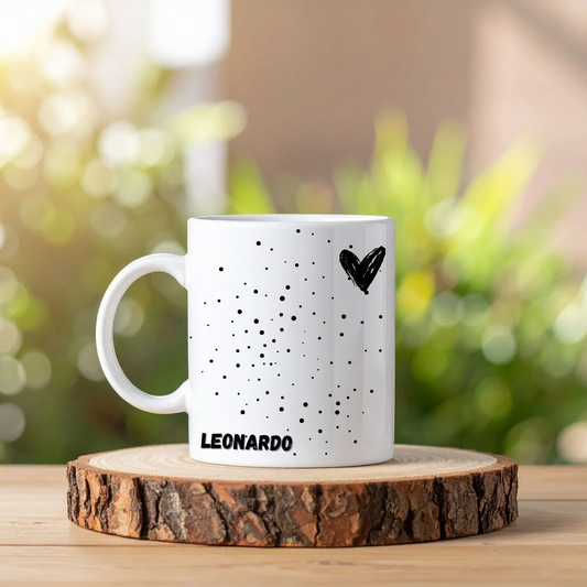Taza puntitos de amor