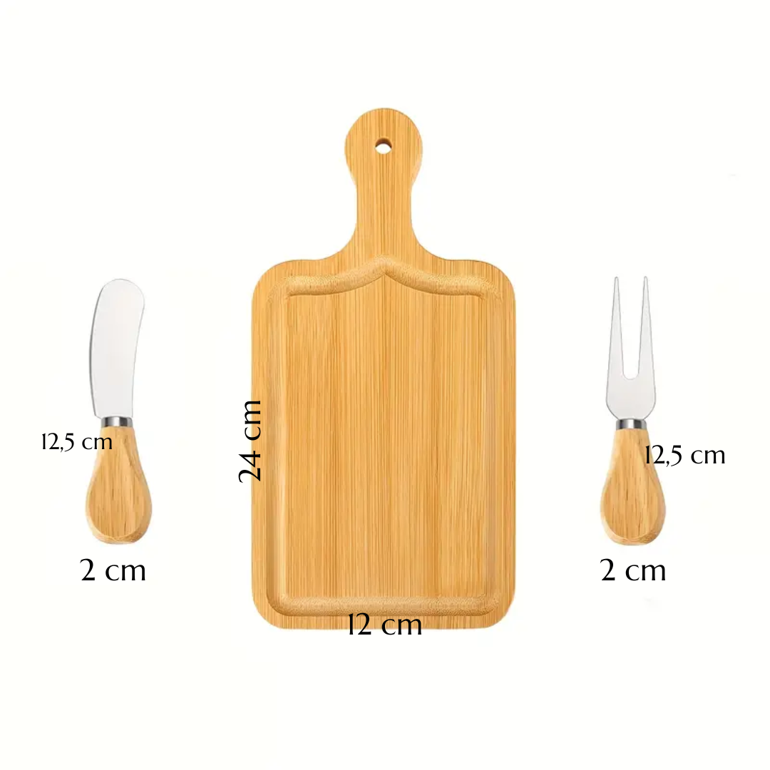 Tabla de Quesos con Cubiertos Personalizados