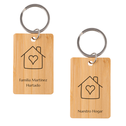 Llaveros de madera personalizados