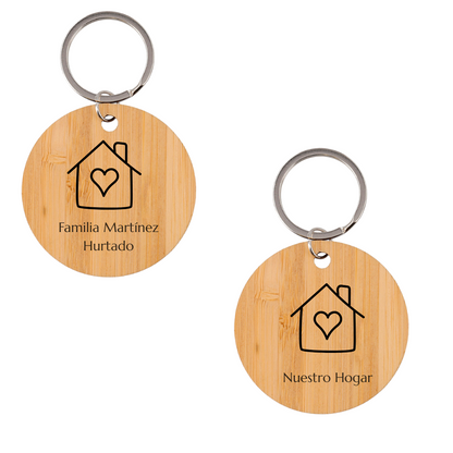 Llaveros de madera personalizados