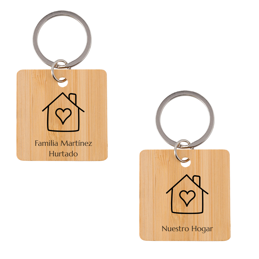 Llaveros de madera personalizados