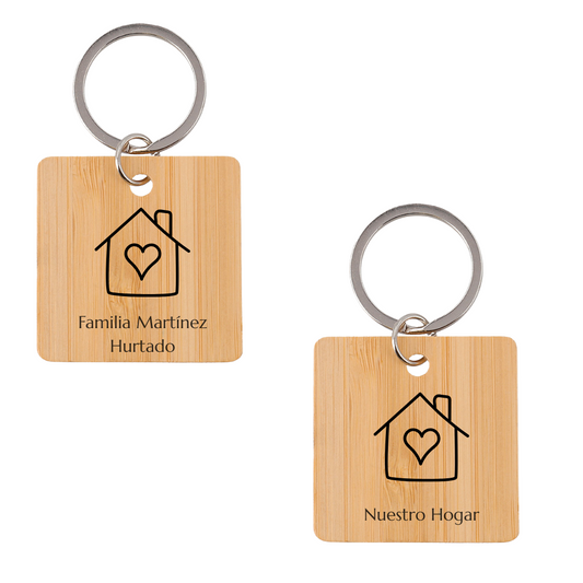 Llaveros de madera personalizados