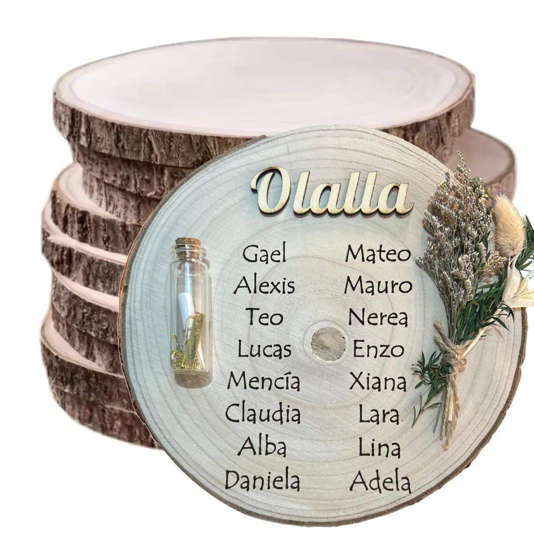 Placas de madera personalizadas