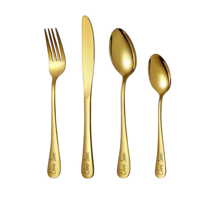 Juego de cubiertos personalizados