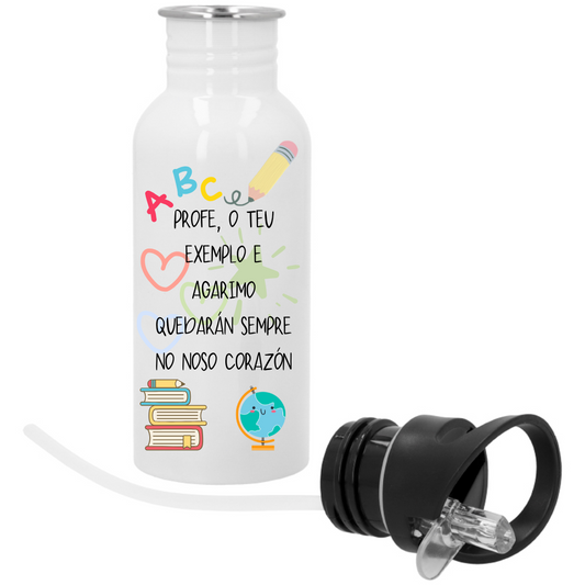 Bidón con asa y pajita