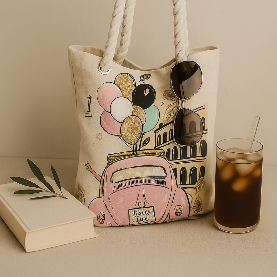 Bolsa tote cordón grueso